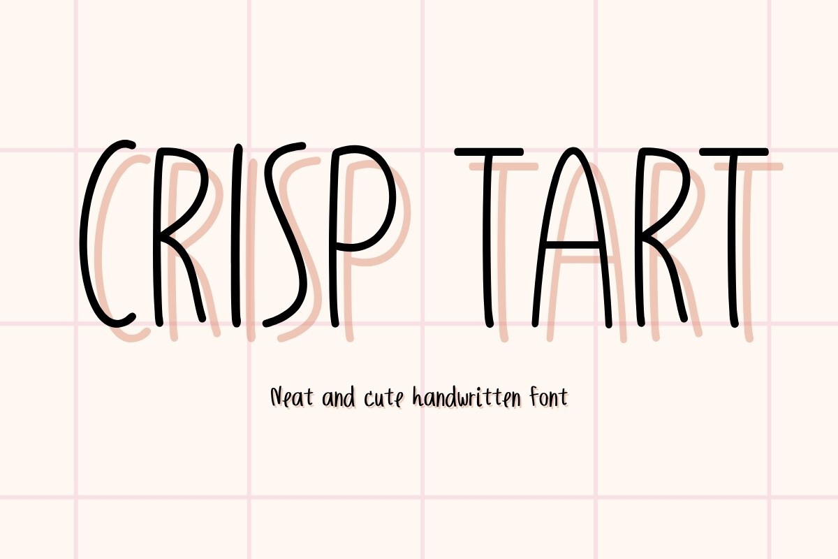 Beispiel einer Crisp Tart-Schriftart