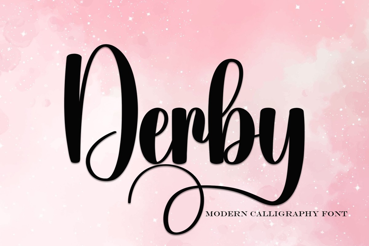 Beispiel einer Derby Regular-Schriftart