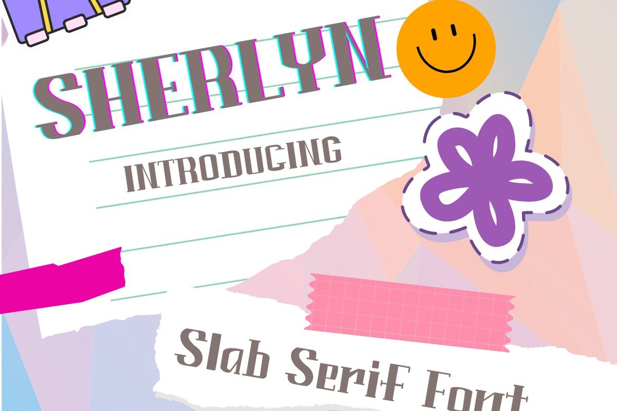 Beispiel einer Sherlyn-Schriftart