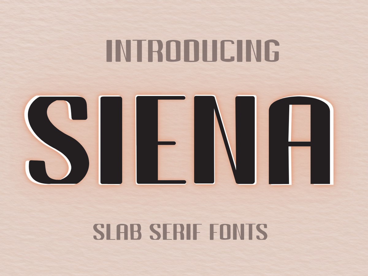 Beispiel einer Siena-Schriftart