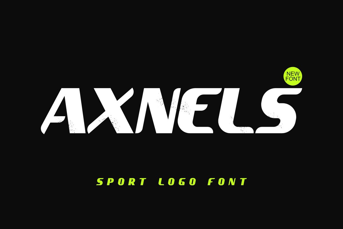 Beispiel einer Axnels-Schriftart