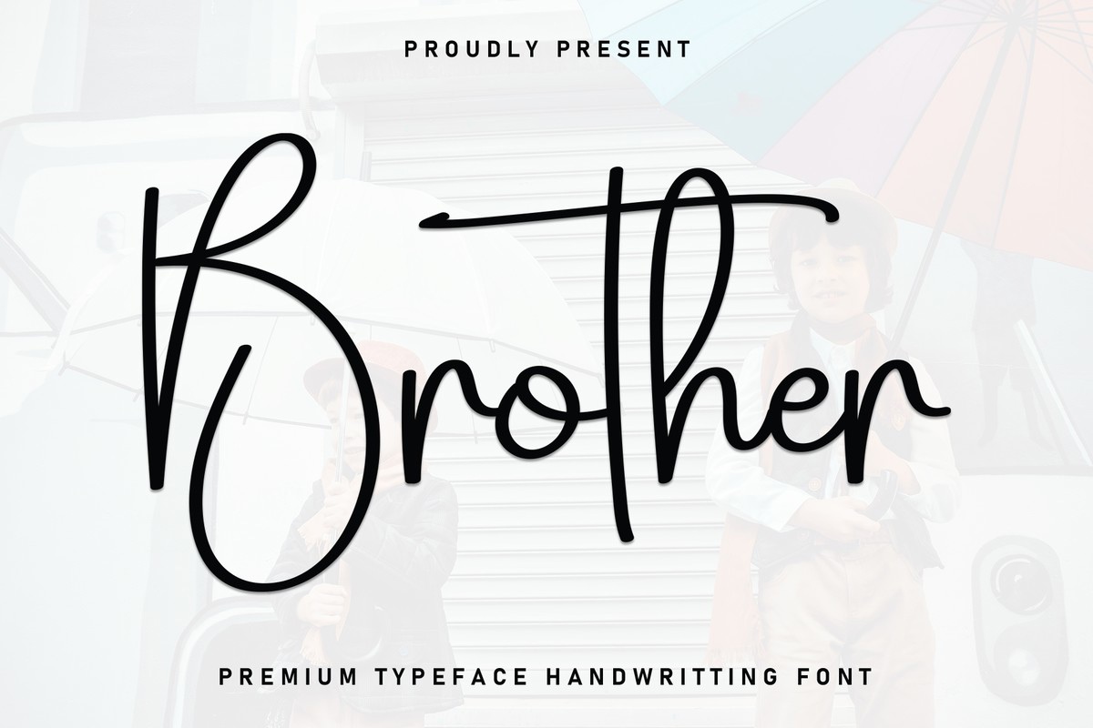 Beispiel einer Brother-Schriftart