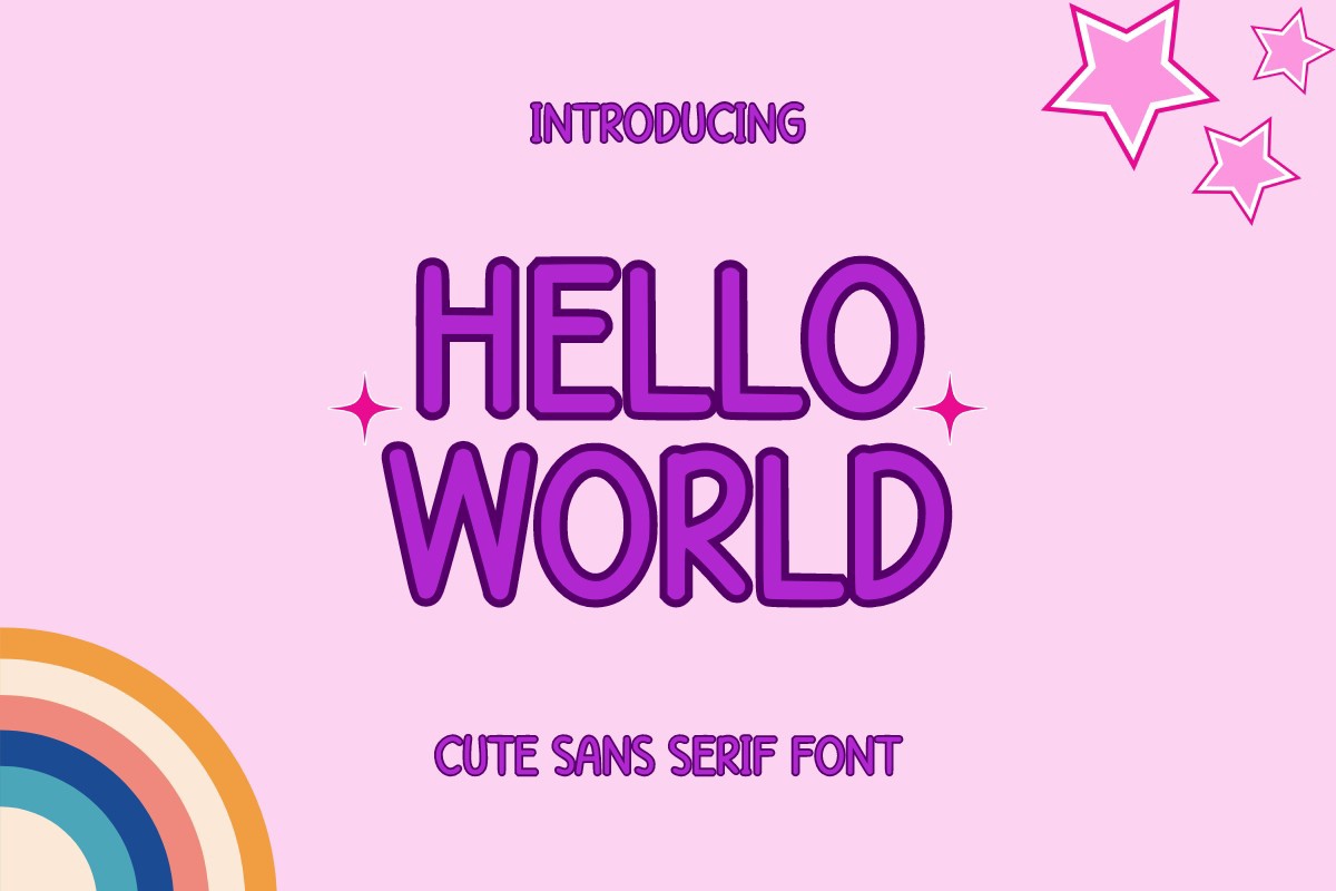 Beispiel einer HelloWorld-Schriftart