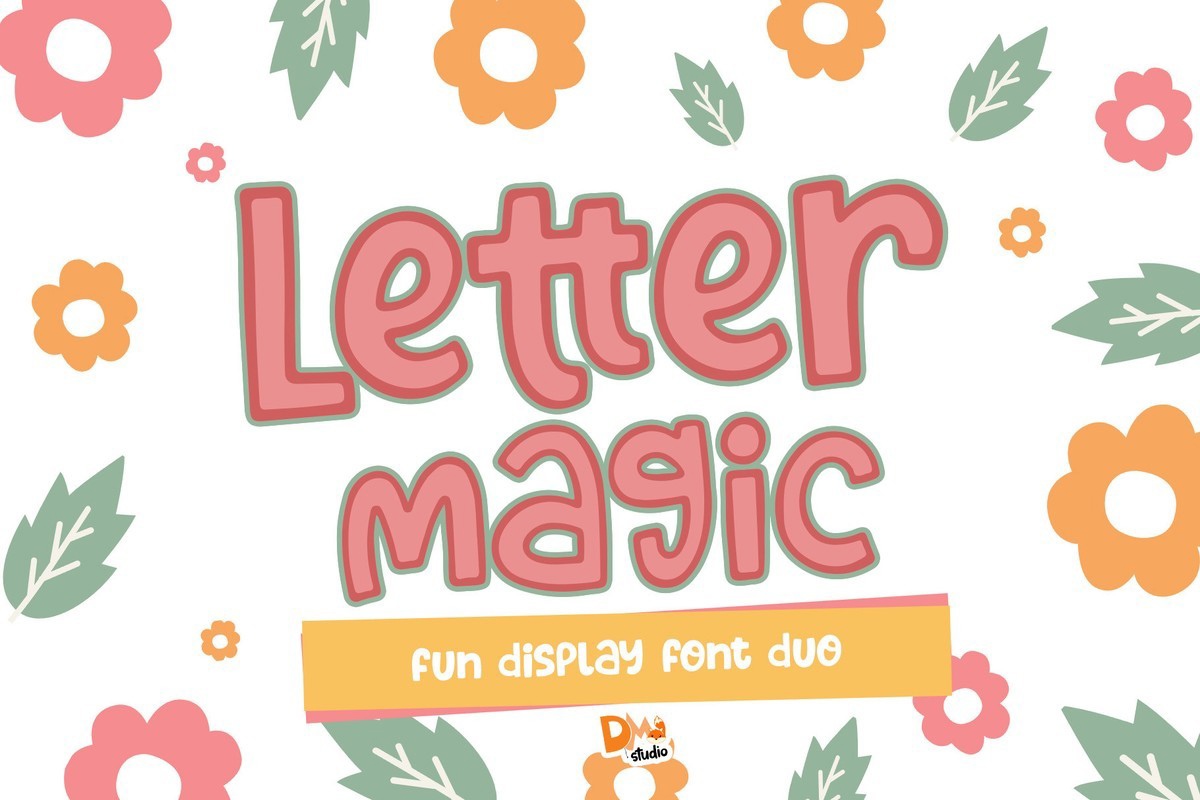 Beispiel einer Letter Magic-Schriftart