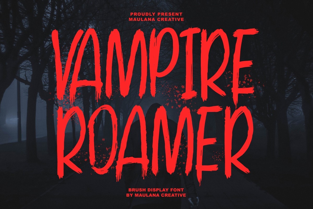 Beispiel einer Vampire Roamer-Schriftart