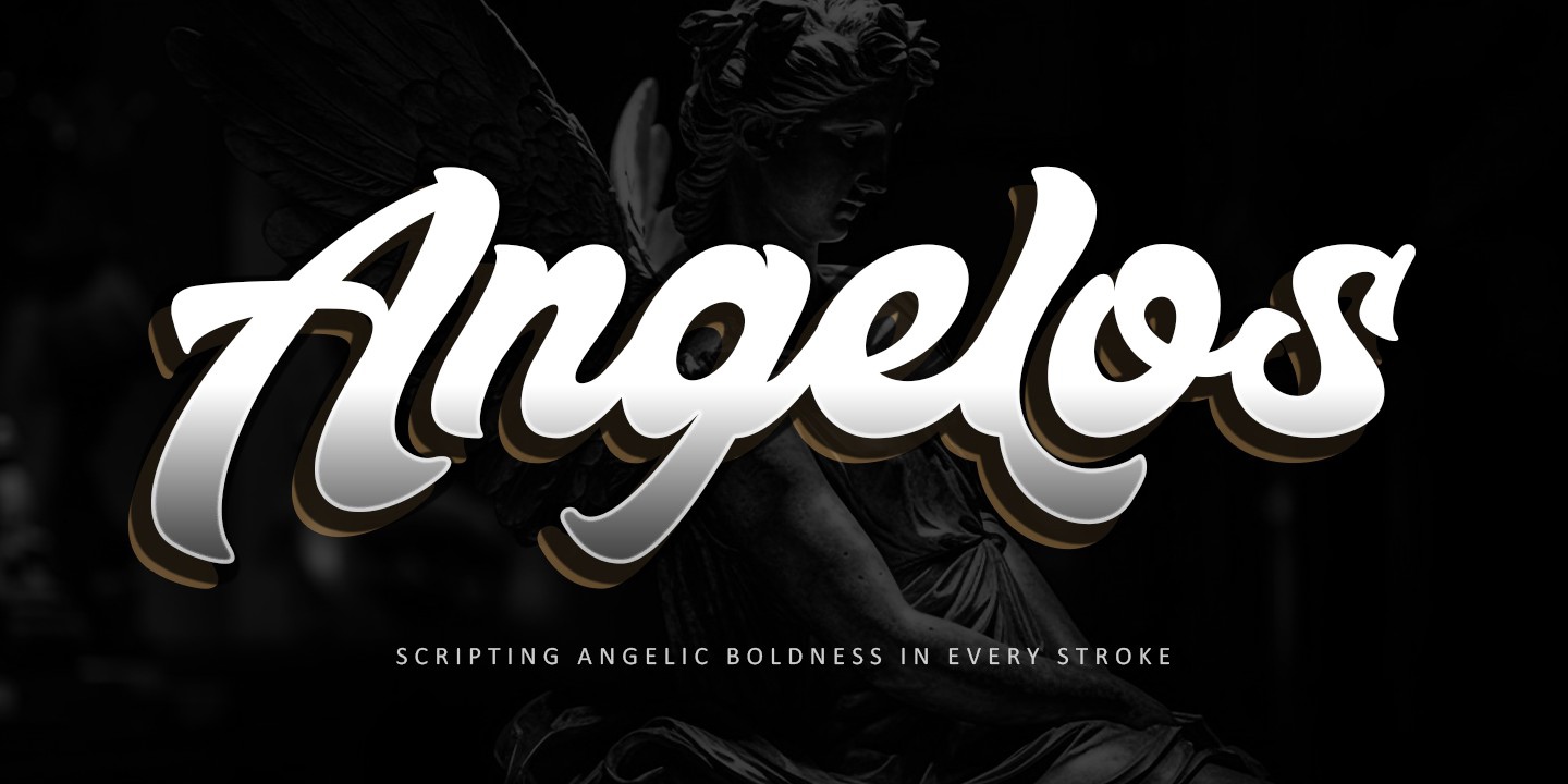 Beispiel einer Angelos-Schriftart