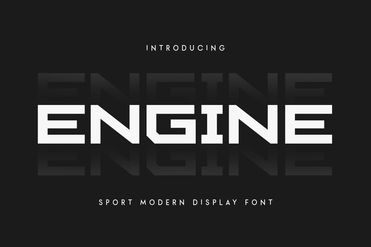 Beispiel einer Engine-Schriftart