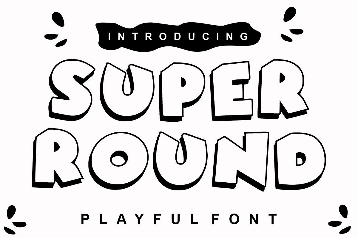 Beispiel einer Super Round Regular-Schriftart