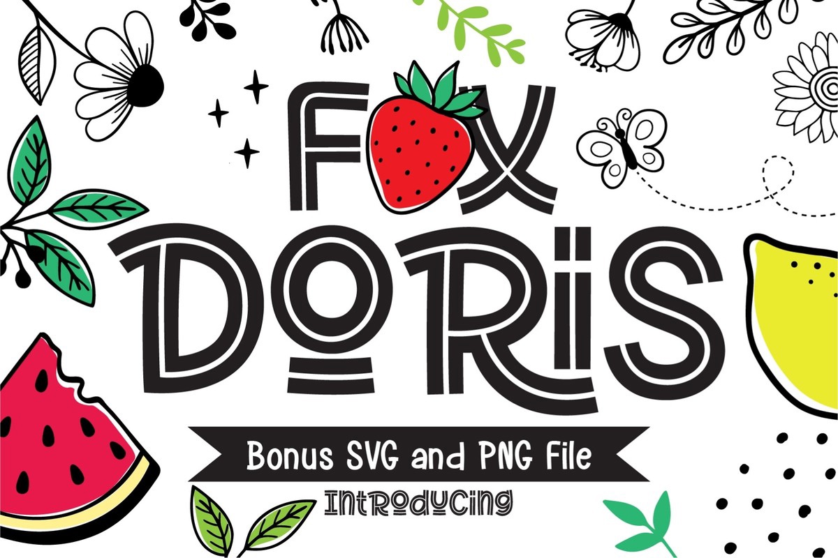 Beispiel einer Fox Doris-Schriftart