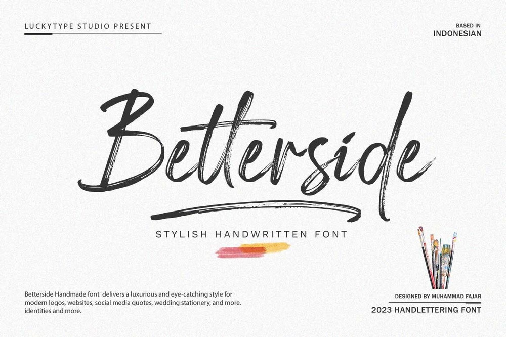 Beispiel einer Betterside-Schriftart