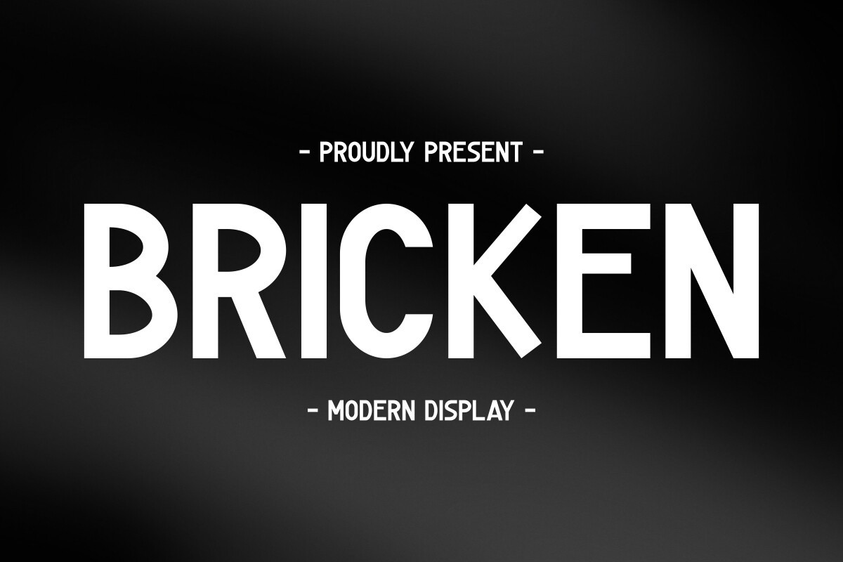 Beispiel einer Bricken-Schriftart