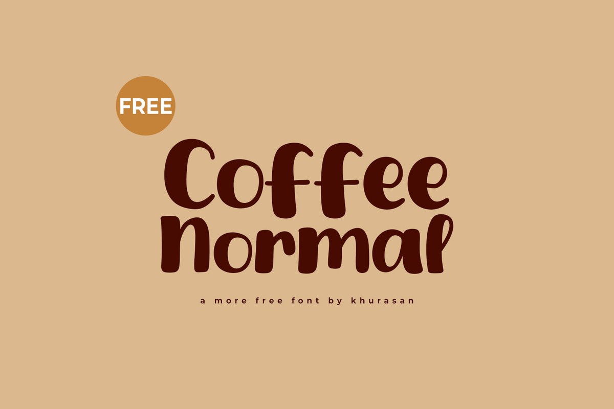 Beispiel einer Coffee Normal-Schriftart