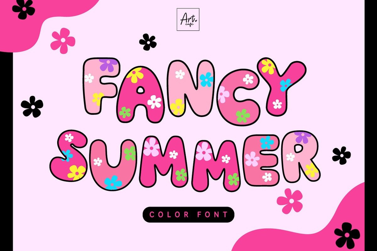 Beispiel einer Fancy Summer-Schriftart