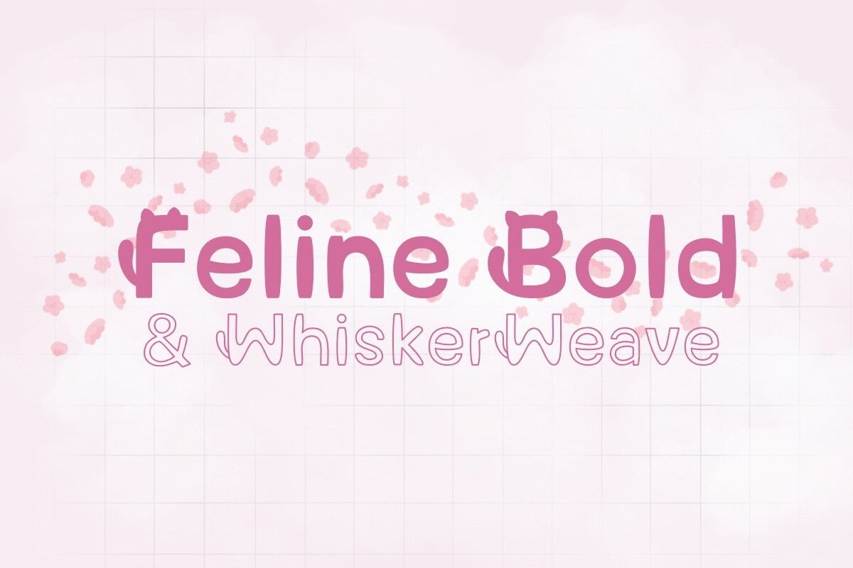 Beispiel einer Feline Bold-Schriftart