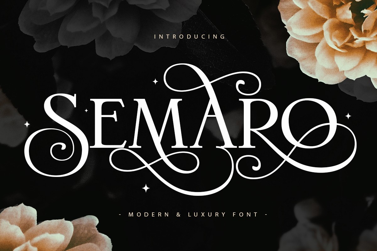 Beispiel einer Semaro Oblique-Schriftart