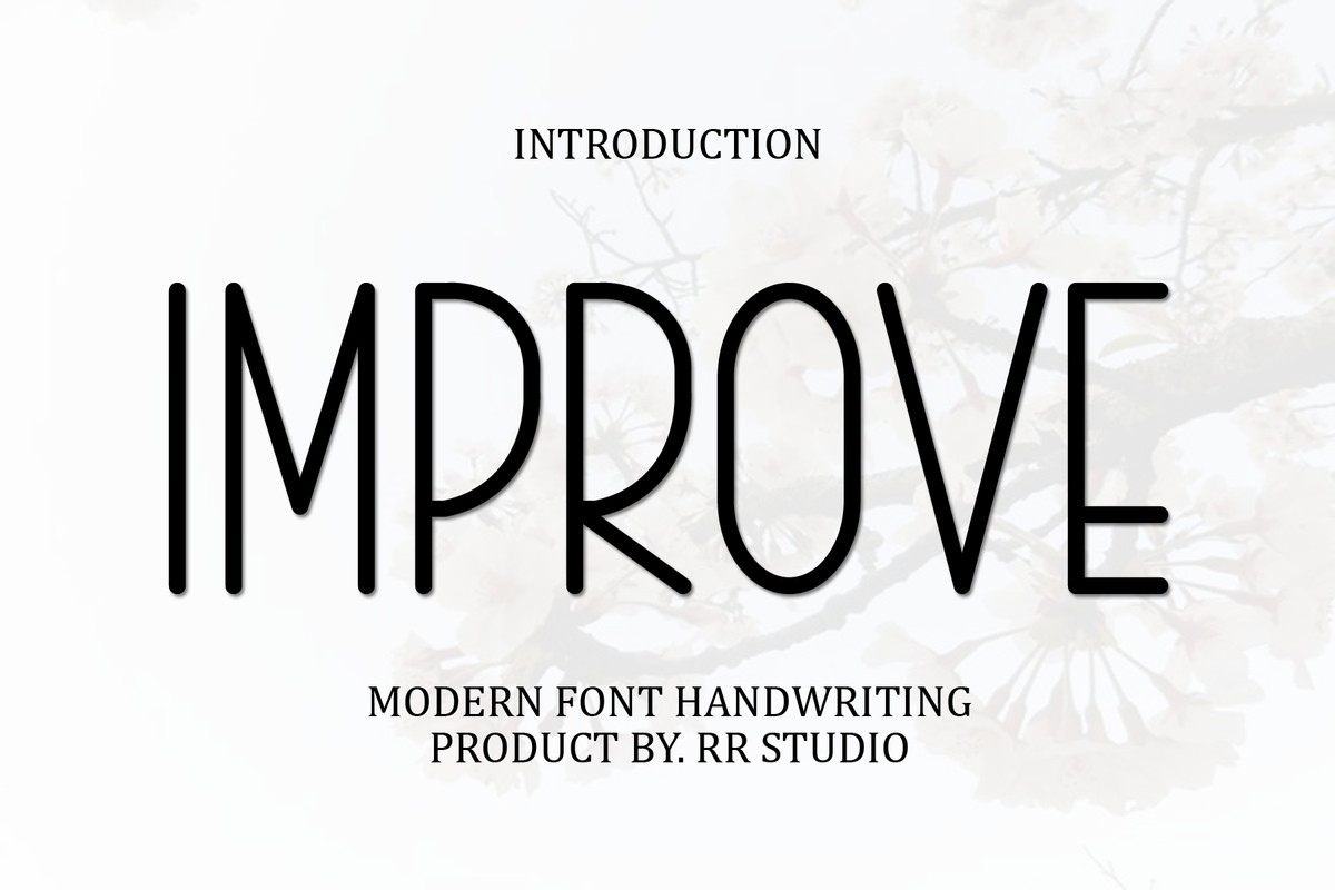 Beispiel einer Improve-Schriftart