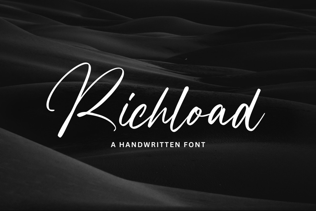 Beispiel einer Richload-Schriftart