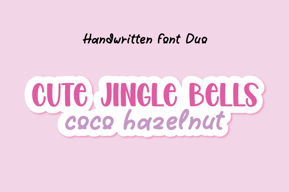 Beispiel einer Cute Jingle Bells-Schriftart