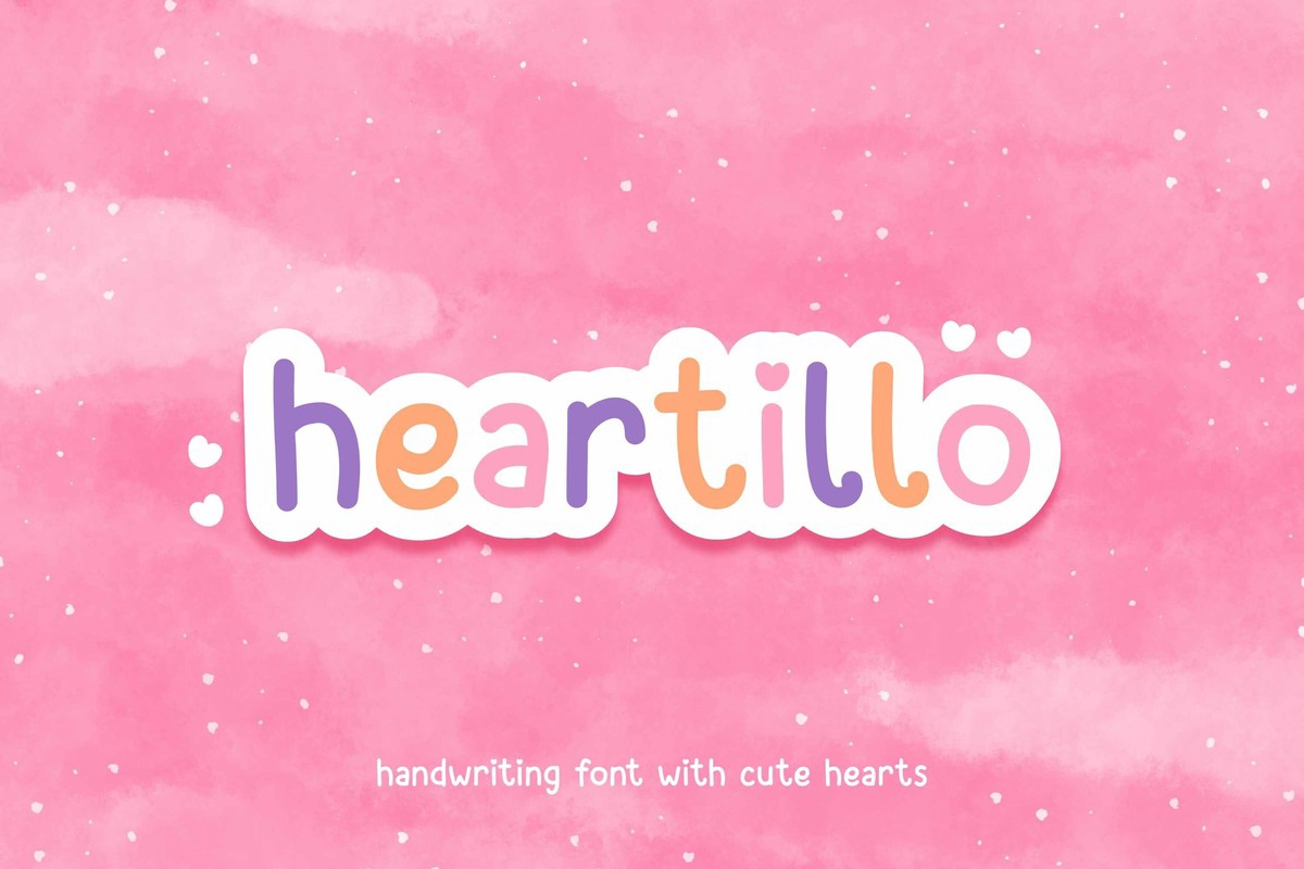 Beispiel einer Heartillo-Schriftart