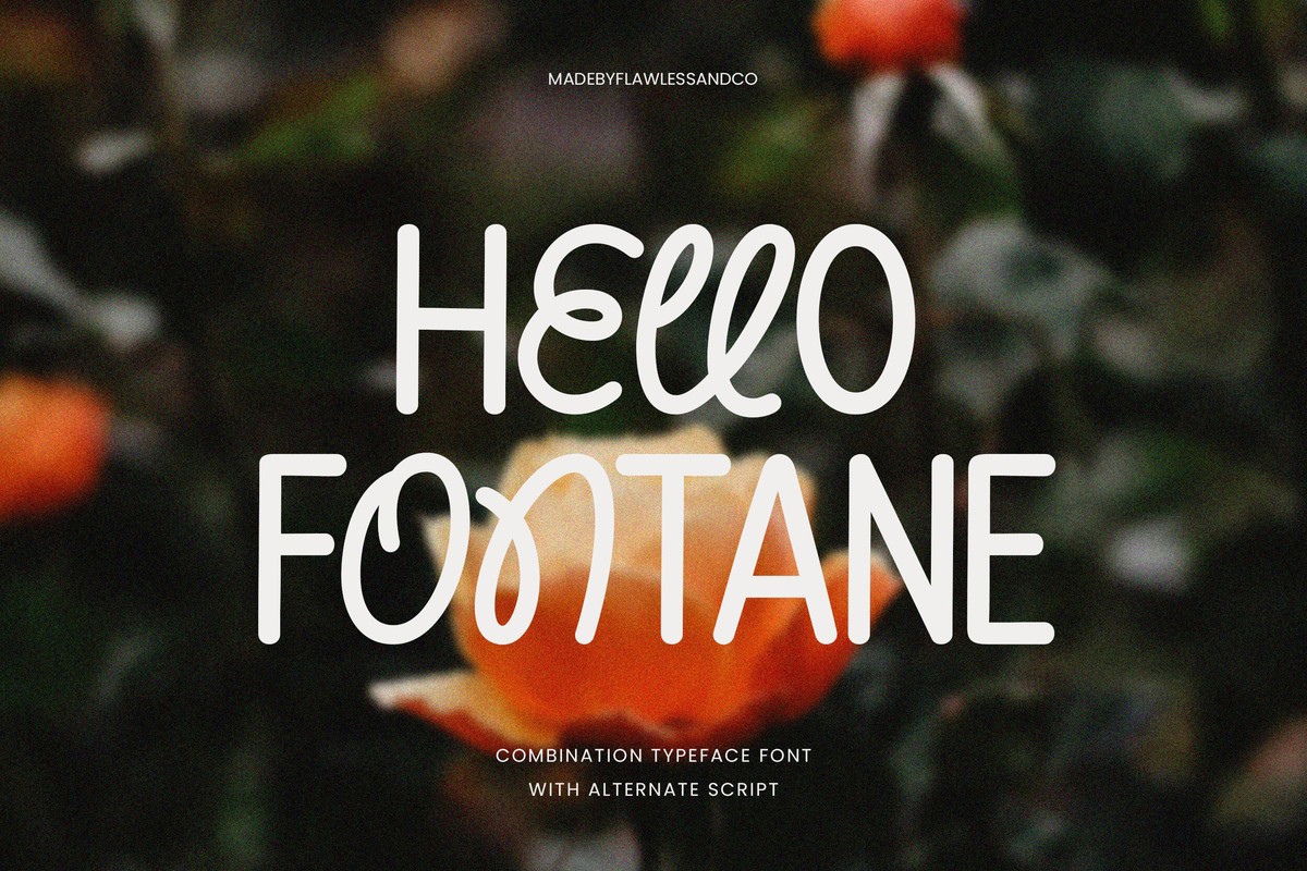 Beispiel einer Hello Fontane-Schriftart