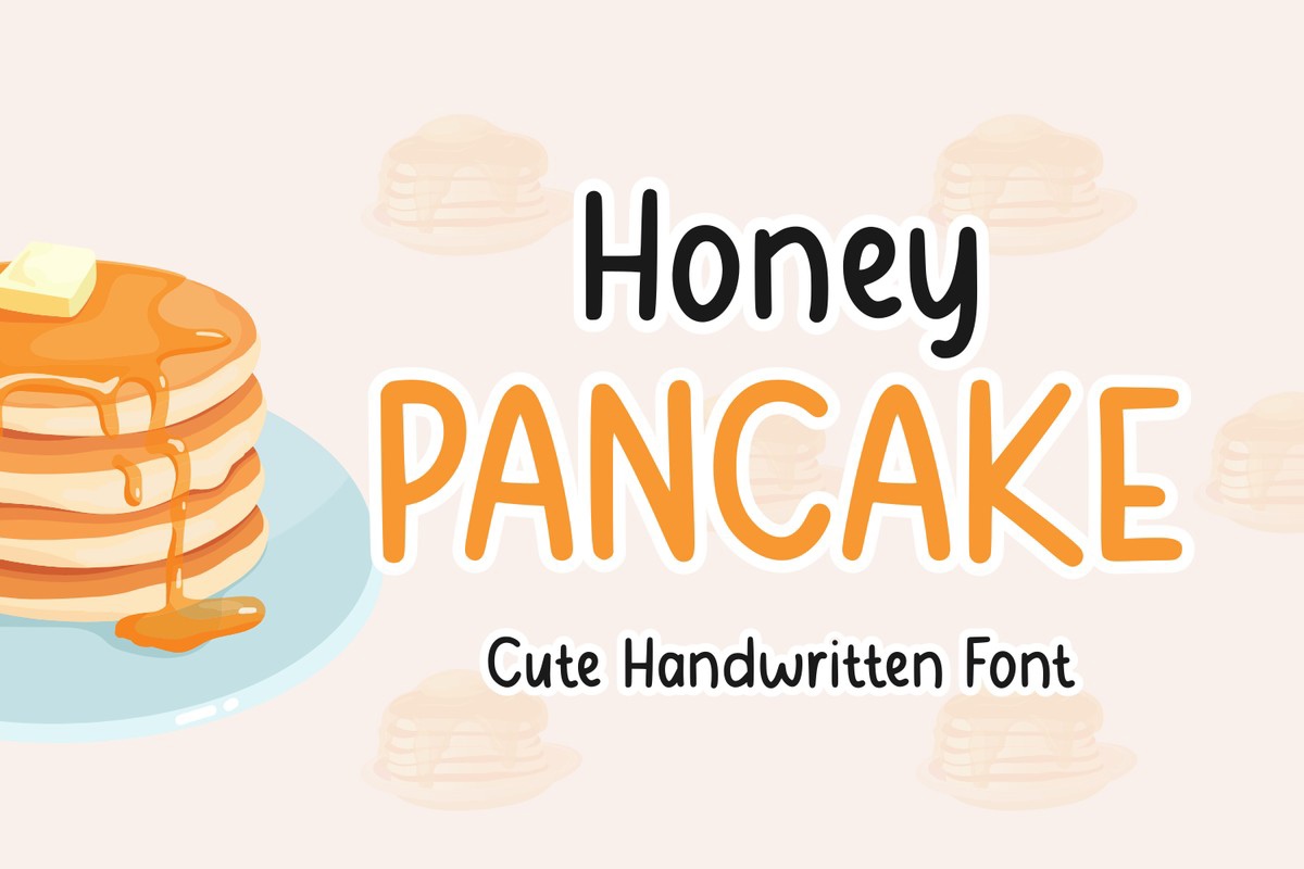 Beispiel einer Honey Pancake-Schriftart