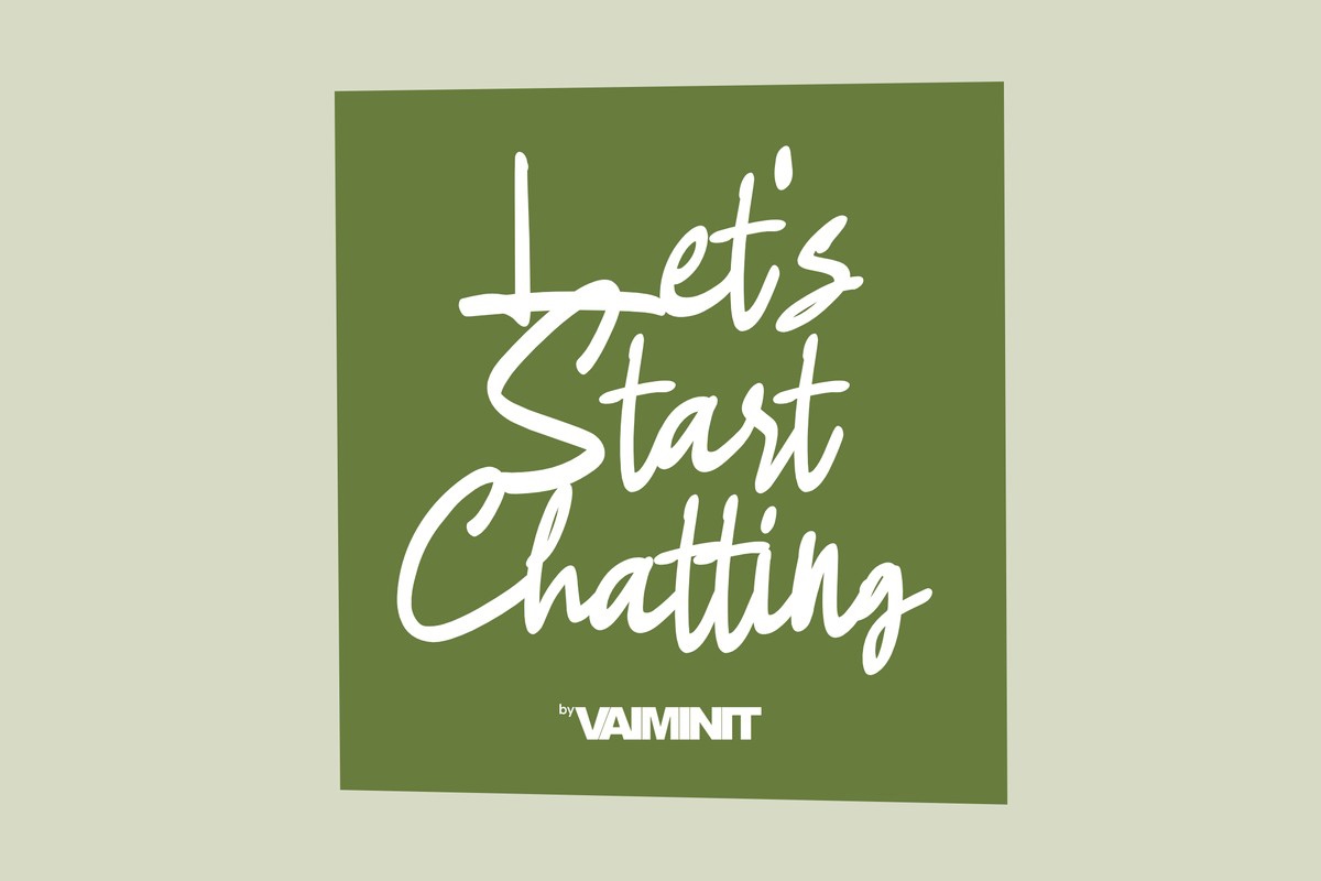 Beispiel einer Let's Start Chatting-Schriftart