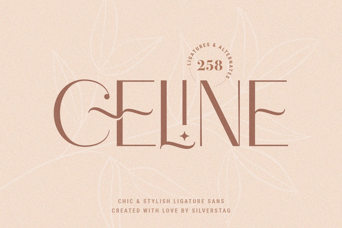 Beispiel einer Celine Sans-Schriftart