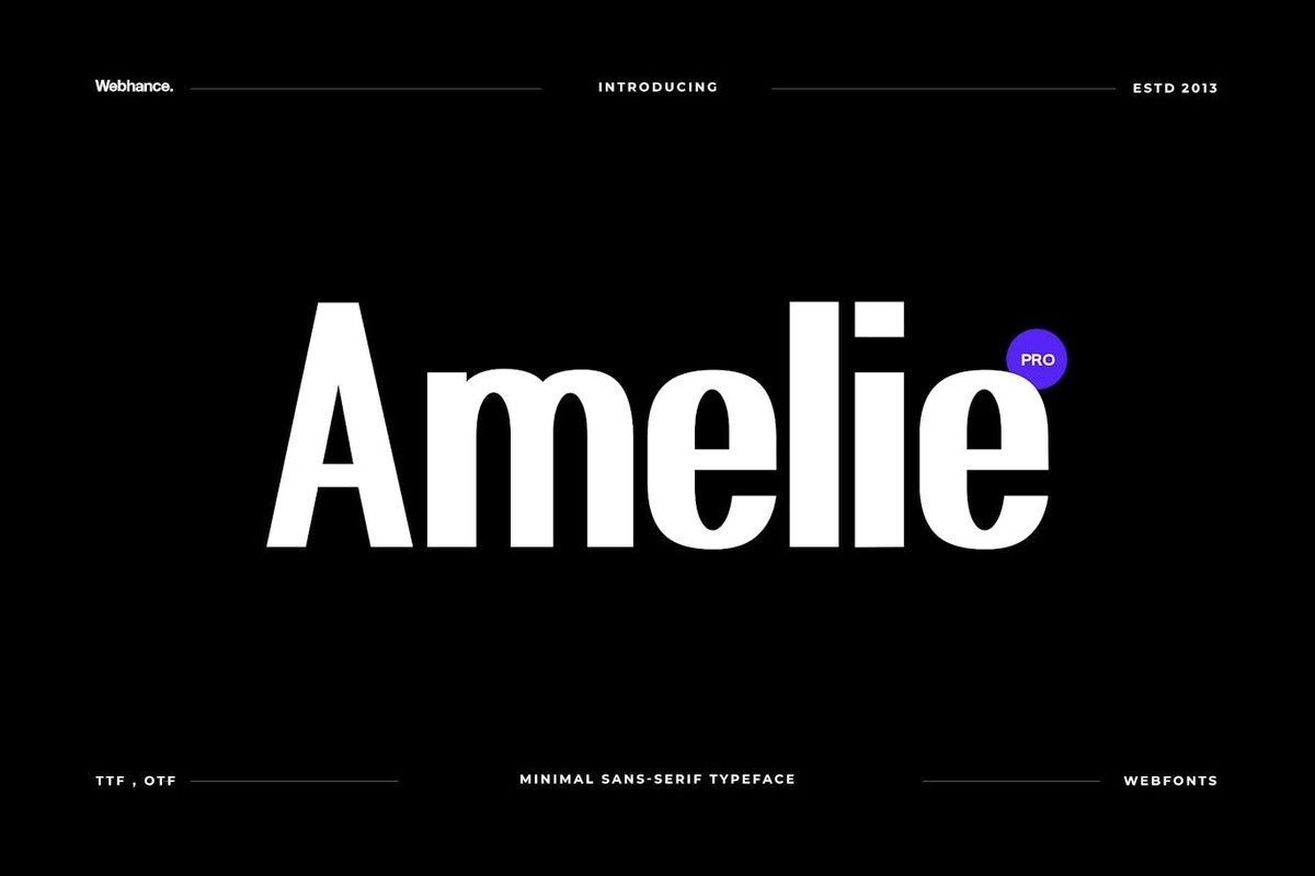 Beispiel einer Amelie-Schriftart