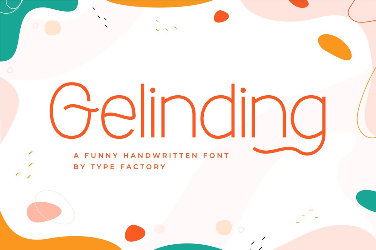 Beispiel einer Gelinding-Schriftart