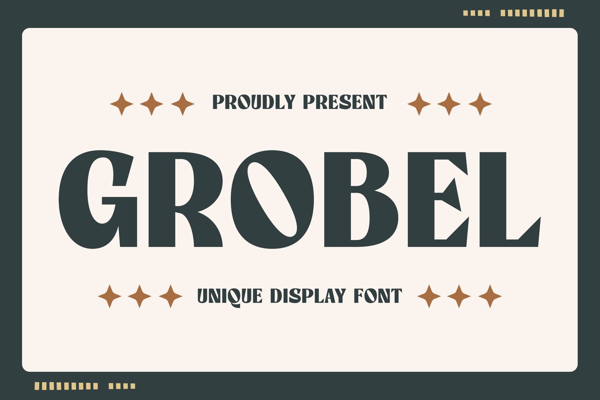 Beispiel einer Grobel-Schriftart