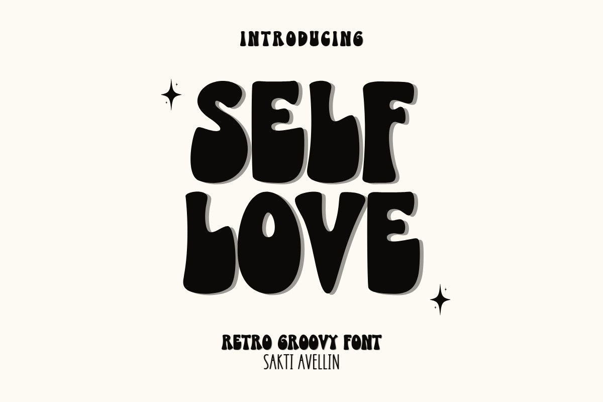 Beispiel einer Self Love-Schriftart