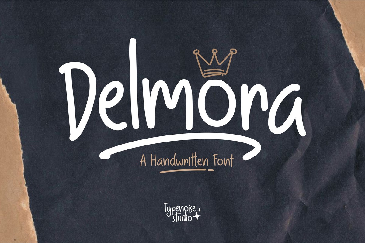 Beispiel einer Delmora-Schriftart