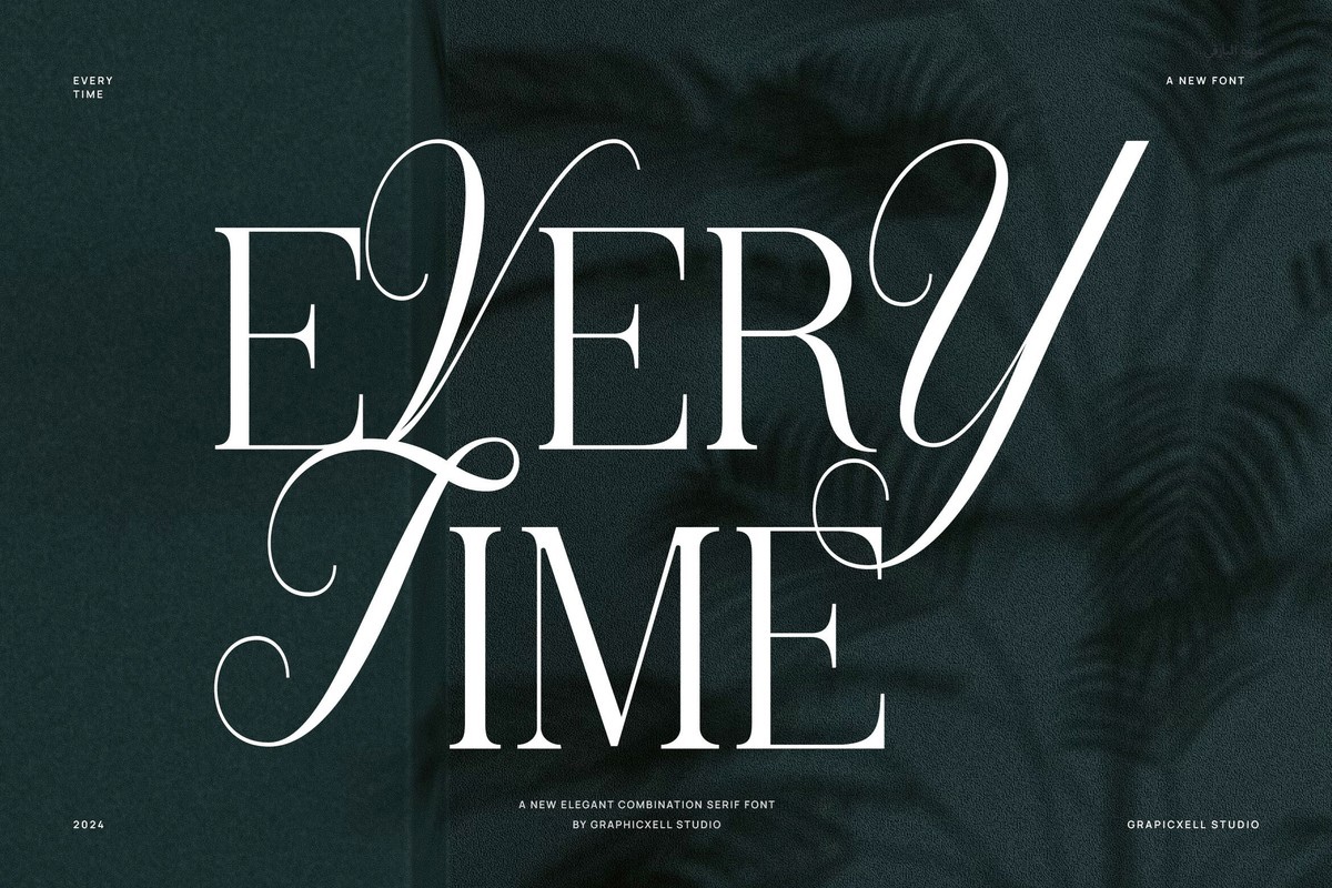 Beispiel einer Every Time-Schriftart