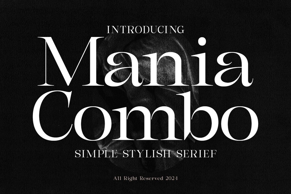 Beispiel einer Mania Combo-Schriftart