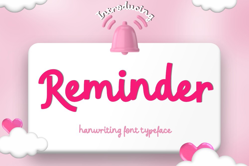 Beispiel einer Reminder-Schriftart