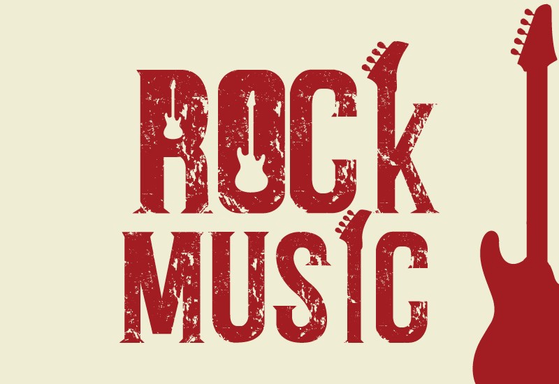 Beispiel einer Rock Music Regular-Schriftart