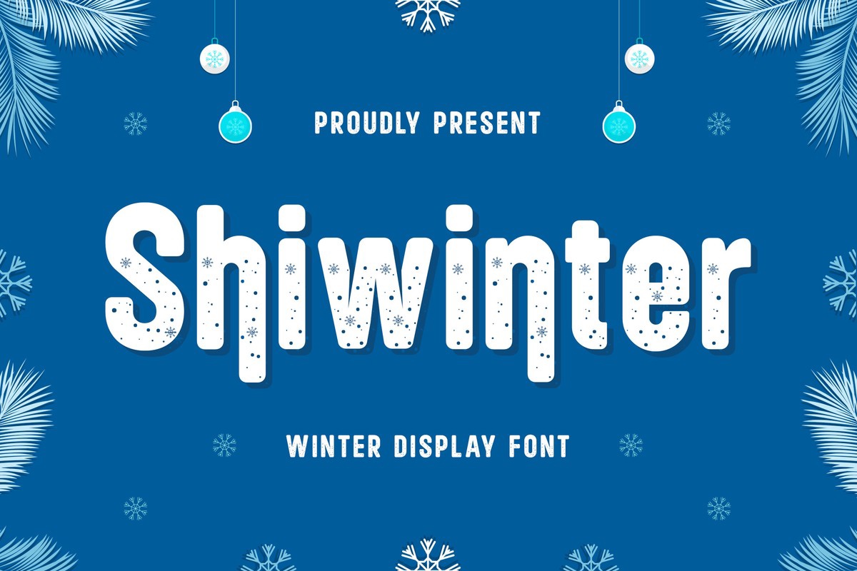 Beispiel einer Shiwinter Regular-Schriftart