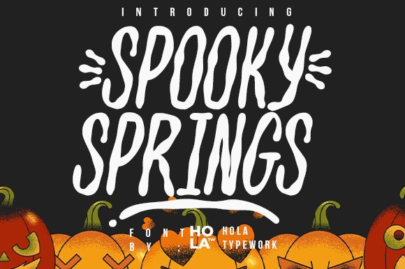 Beispiel einer Spooky Springs Regular-Schriftart