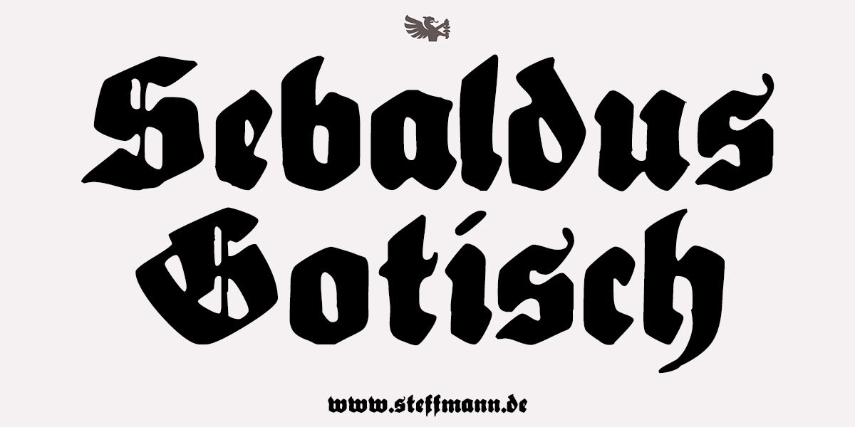 Beispiel einer DS Sebaldus-Gotisc-Schriftart