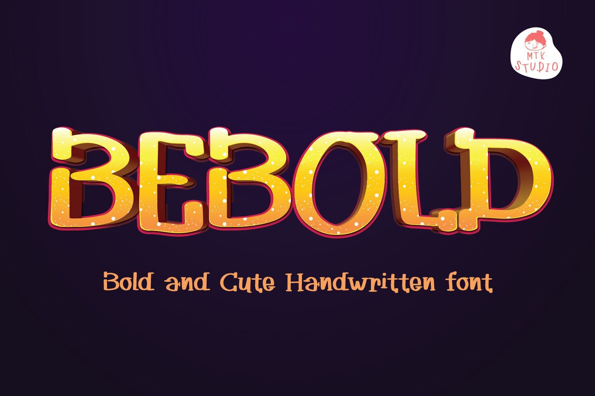 Beispiel einer Be Bold-Schriftart