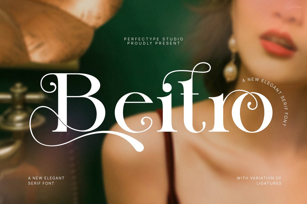 Beispiel einer Beitro-Schriftart