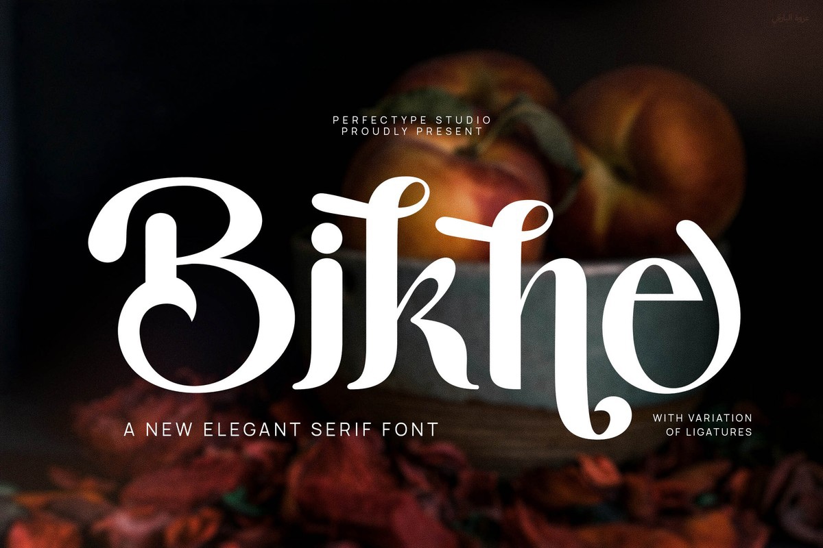 Beispiel einer Bikne-Schriftart