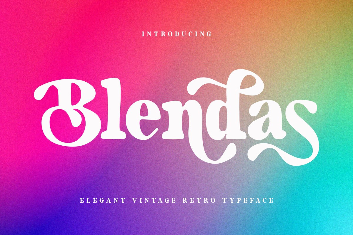 Beispiel einer Blendas-Schriftart