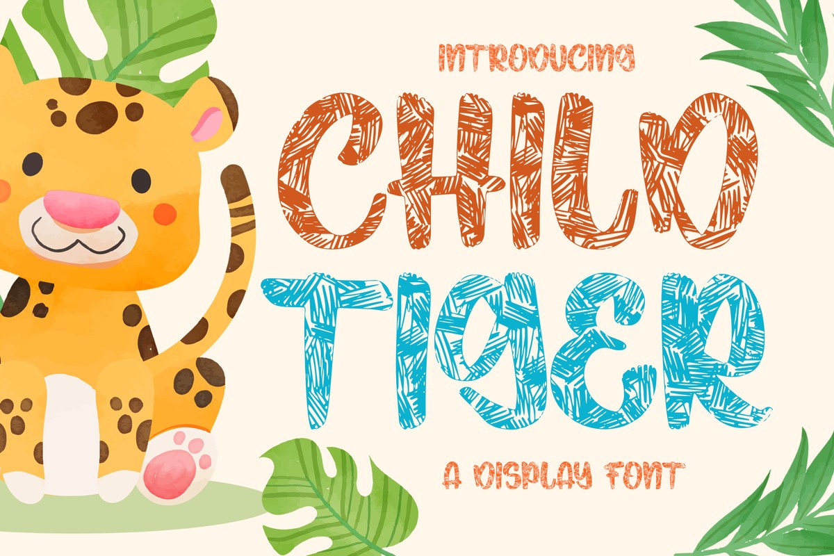 Beispiel einer Child Tiger-Schriftart