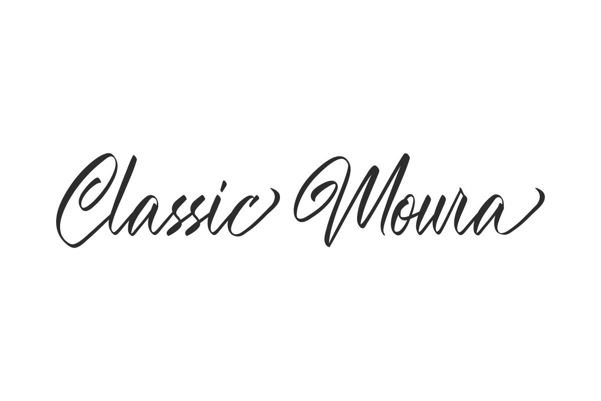 Beispiel einer Classic Moura-Schriftart