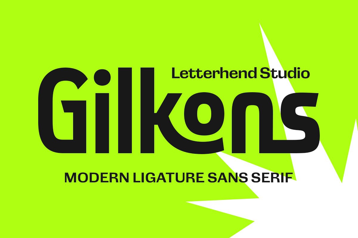 Beispiel einer Gilkons-Schriftart