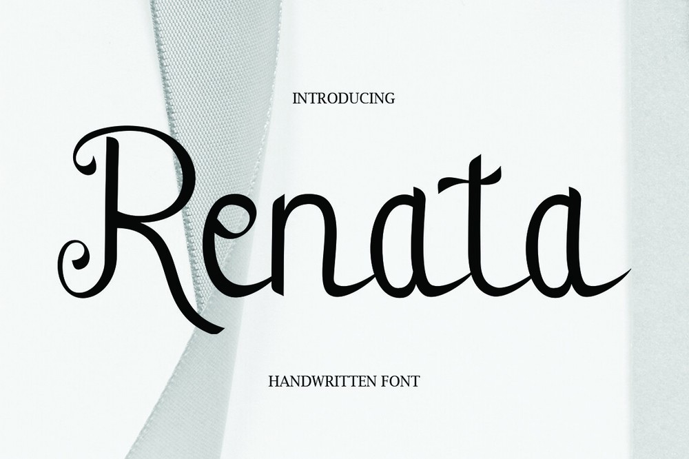 Beispiel einer Renata-Schriftart