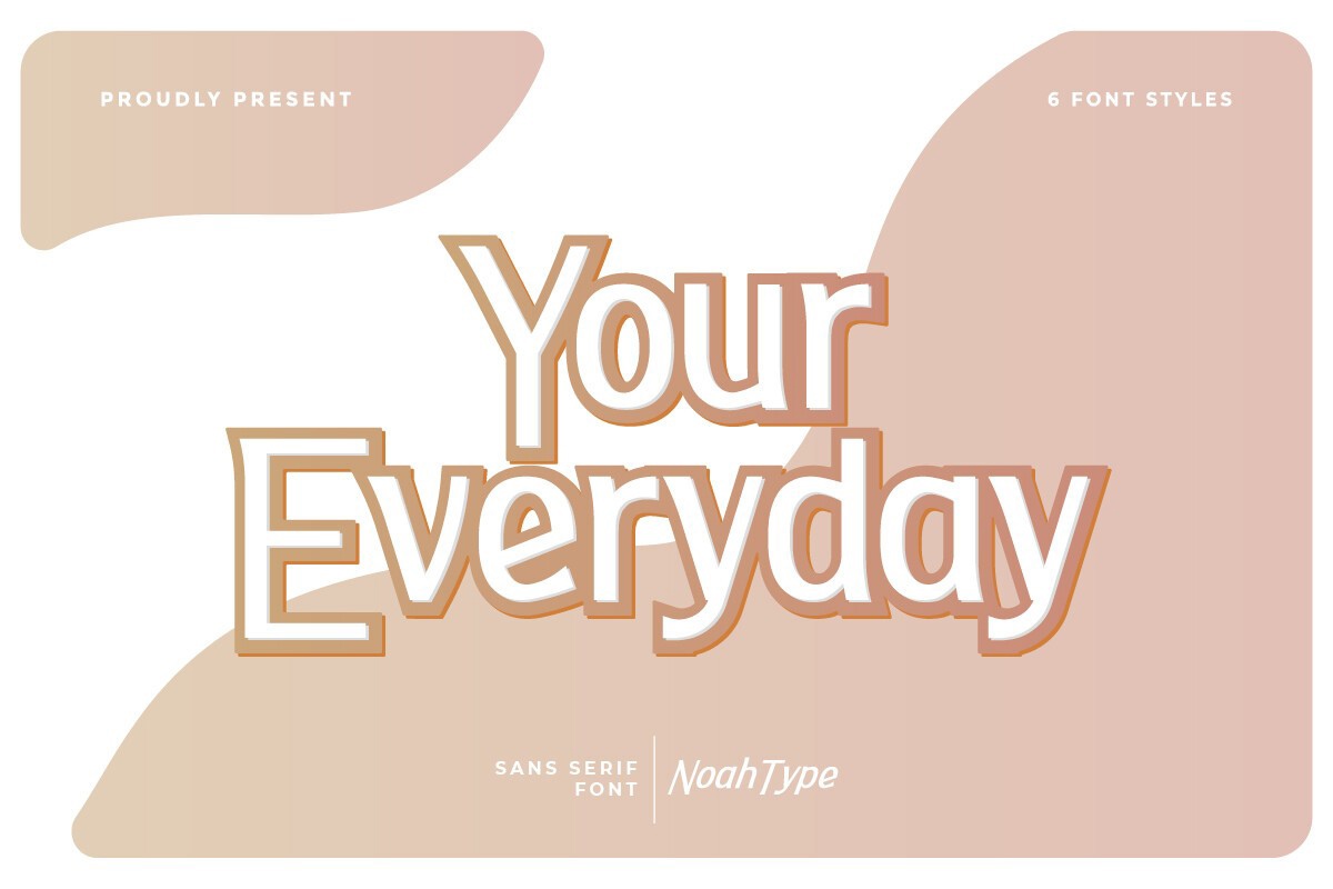 Beispiel einer Your Everyday-Schriftart