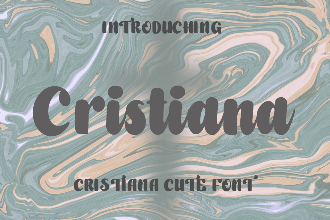 Beispiel einer Cristiana-Schriftart