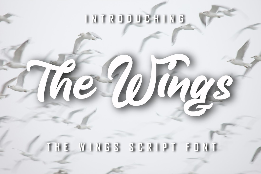 Beispiel einer The Wings-Schriftart